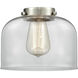 Franklin Restoration Bell 1 Light 8 inch Black Antique Brass Mini Pendant Ceiling Light in Incandescent, Clear, Franklin Restoration